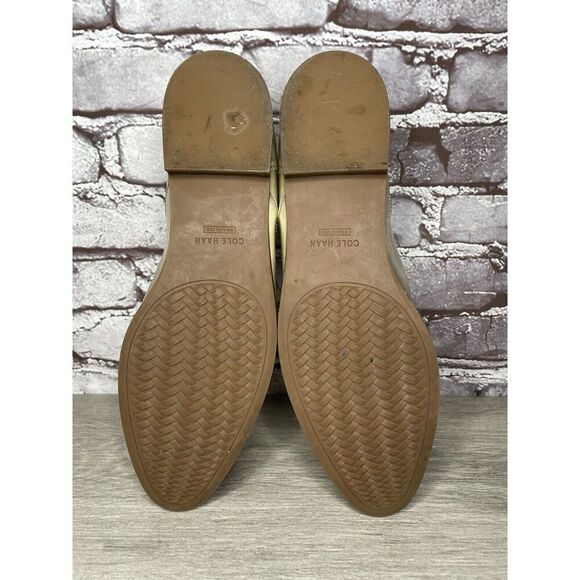 COLE HAAN Go To Collection Arden Gold Metallic Leather Oxfords Women Sz 10B US - Picture 16 of 16